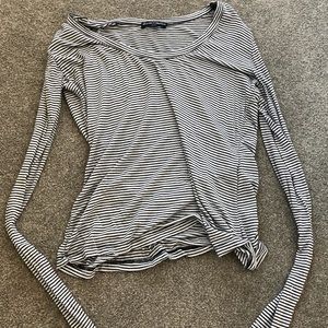 Brandy Melville long sleeve thin striped top
